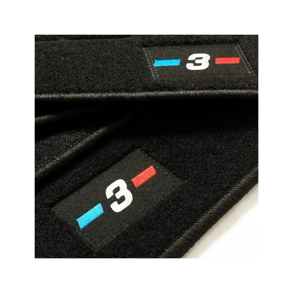 Alfombrillas BMW Serie 3 E46 Berlina (1998 - 2005) a medida logo