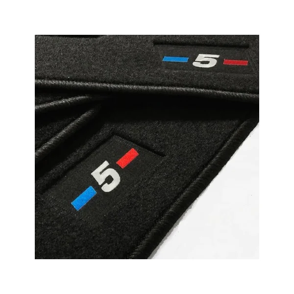 Alfombrillas BMW Serie 5 E60 Berlina (2003 - 2010) a medida logo