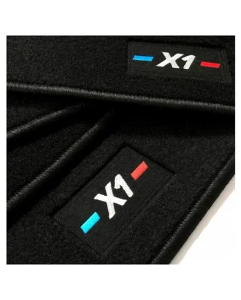 Alfombrillas BMW X1 E84 (2009 - 2015) a medida logo