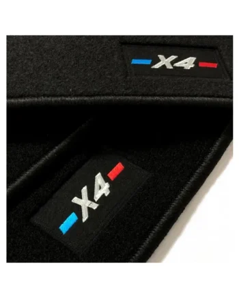 Alfombrillas BMW X4 a medida logo (2014-2018)