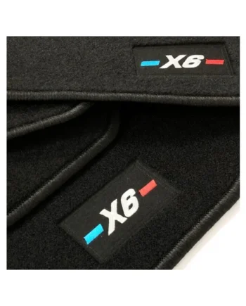 Alfombrillas BMW X6 F16 (2014 - 2018) a medida logo