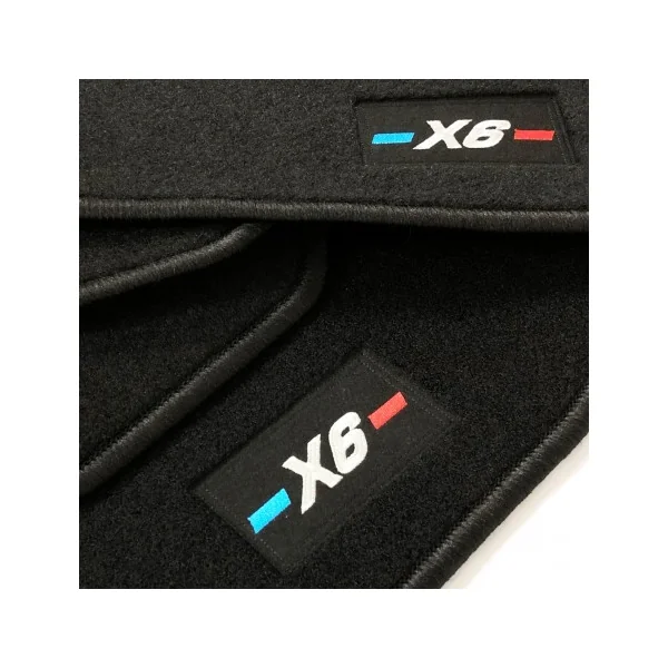 Alfombrillas BMW X6 F16 (2014 - 2018) a medida logo