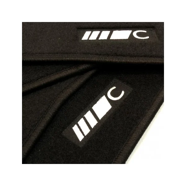Alfombrillas Mercedes Clase-C A205 Cabrio (2016 - actualidad) a medida logo