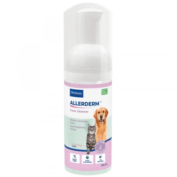 ALLERDERM Foam cleanser espuma piel perros gatos 100 ml