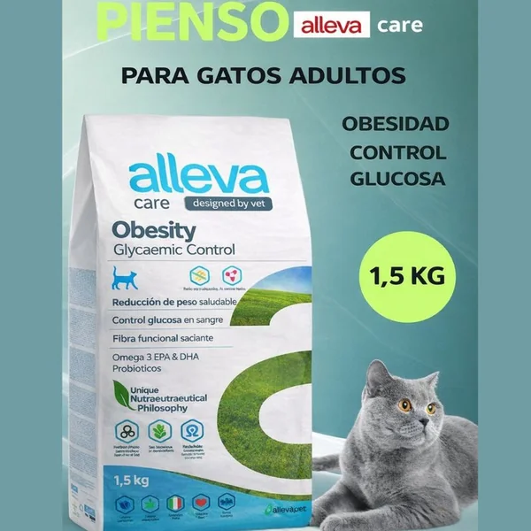 Alleva Care Obesidad con Control Glucemico para Gatos
