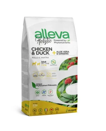 Alleva Holistic Pollo y Pato Pienso perros adultos raza pequeña
