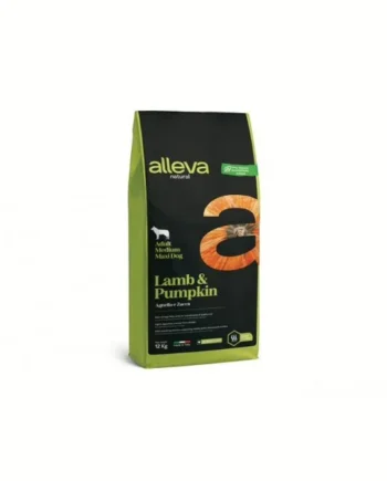 Alleva Natural Adulto Cordero y Calabaza Mediano/Maxi
