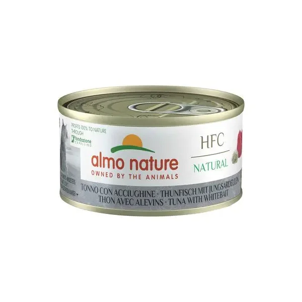 Almo Nature Cat Hfc Lata 70 g Atún y Boquerones