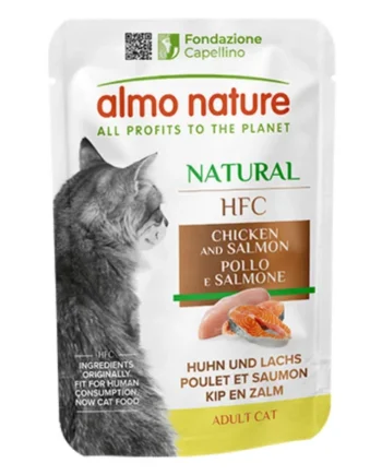 Almo Nature Cat Hfc Pouche 55 g Pollo y Salmón