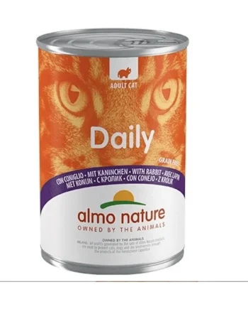 ALMO NATURE con conejo alimento húmedo gatos 400g