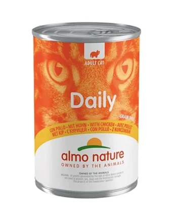 ALMO NATURE con pollo alimento húmedo gatos 400g