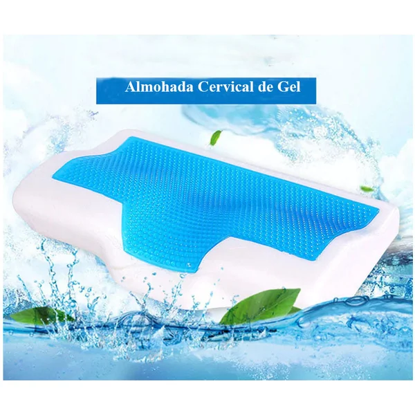 Almohada Cervical de Gel y Espuma con Efecto Memoria