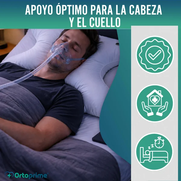 Almohada CPAP Ortopédica para Máscara Respiratoria