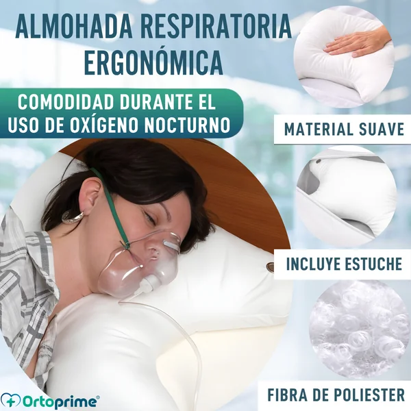 Almohada CPAP Ortopédica para Máscara Respiratoria