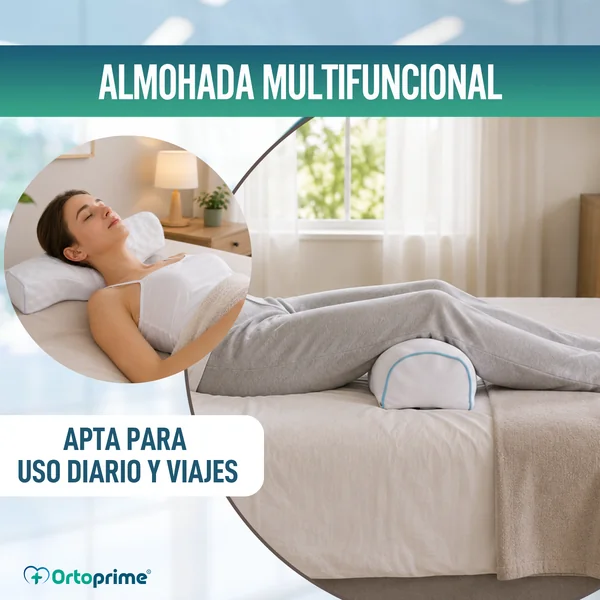 Almohada Ergonómica Versátil | Cervical, Rodillas y Pies