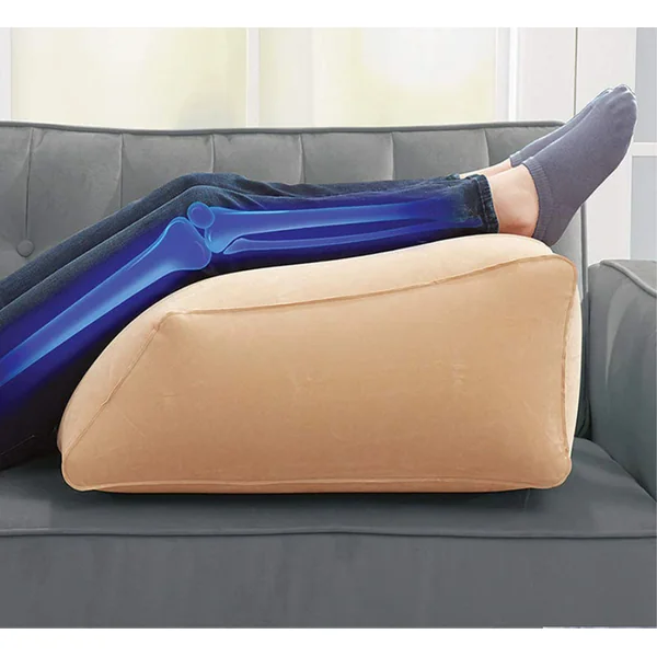 Almohada para Piernas Inflable | Cuña Vascular con Bomba de Aire