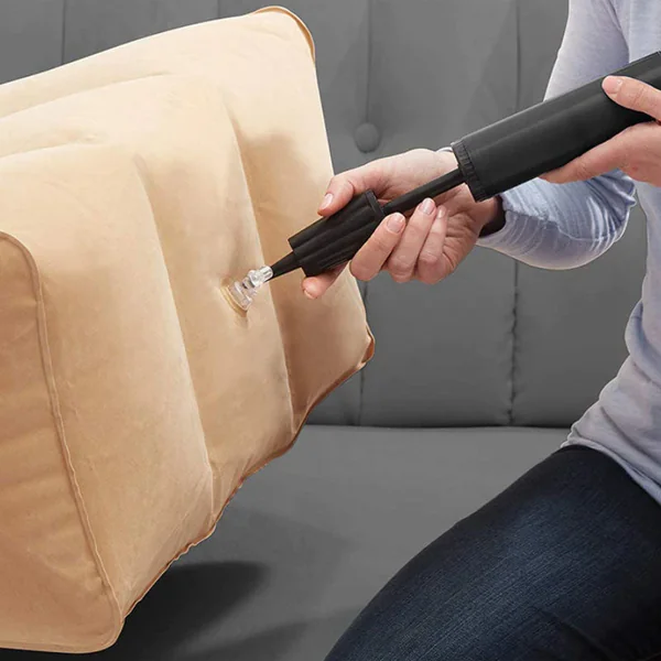 Almohada para Piernas Inflable | Cuña Vascular con Bomba de Aire