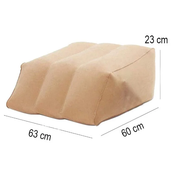 Almohada para Piernas Inflable | Cuña Vascular con Bomba de Aire