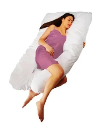 Almohada Posicionador de Descanso | Cojín Embarazo y Lactancia Blanca