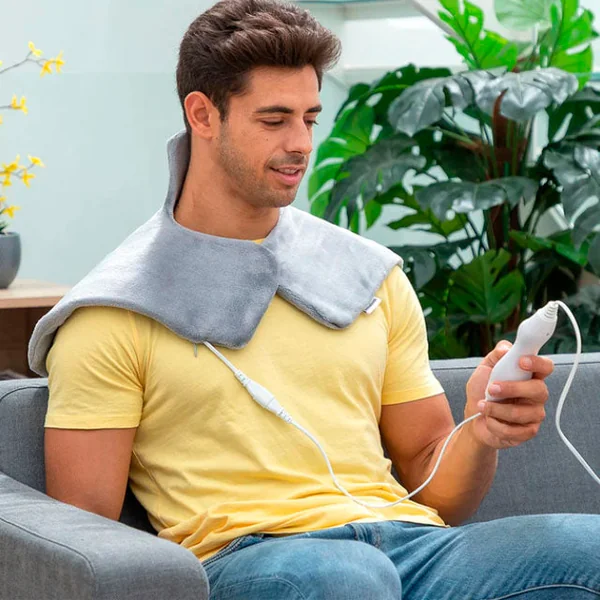 Almohadilla Eléctrica Cervical y Hombros 3 Niveles Temperatura