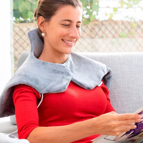 Almohadilla Eléctrica Cervical y Hombros 3 Niveles Temperatura