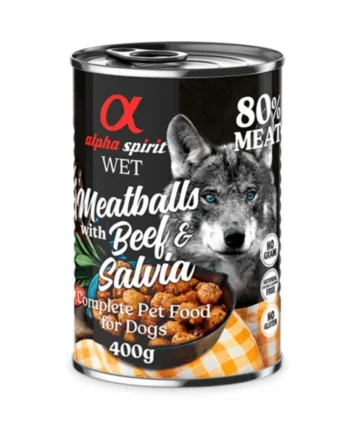 Alpha Spirit Albóndigas TERNERA y Salvia perros 6x400 g