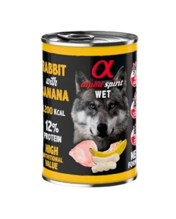 Alpha Spirit Conejo con Plátano Húmedo