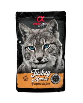Alpha Spirit gatos - Mousse de pavo 85gr