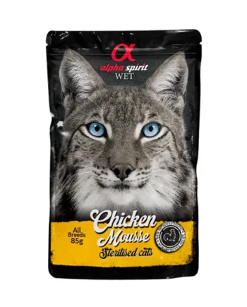 Alpha Spirit gatos - Mousse de pollo esterilizados 85gr