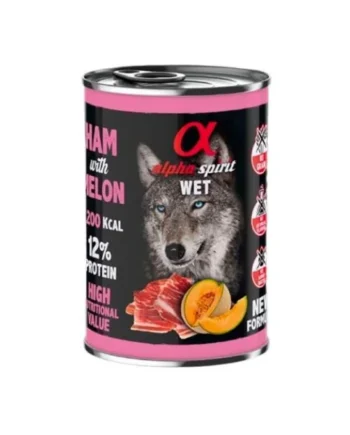Alpha Spirit Jamón con Melón Perro Lata