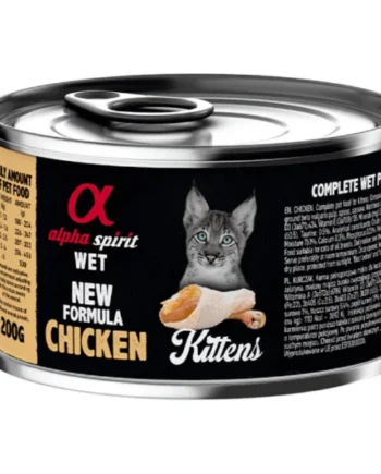 Alpha Spirit kitten POLLO lata gatitos 6x200 g