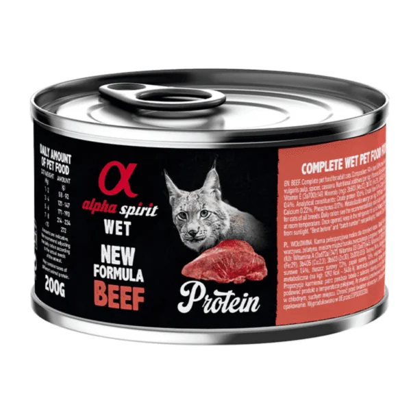 Alpha Spirit lata TERNERA gatos 6x200 g