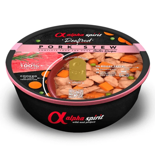 Alpha Spirit Realfood Estofado cerdo para perros