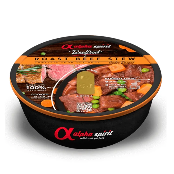 Alpha Spirit Realfood Estofado ternera para perros