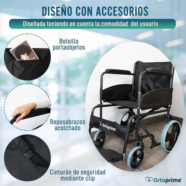 ALQUILER MENSUAL Silla de Ruedas Plegable Ortopédica