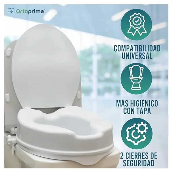 Alzador WC Con Tapa 10 cm | Universal