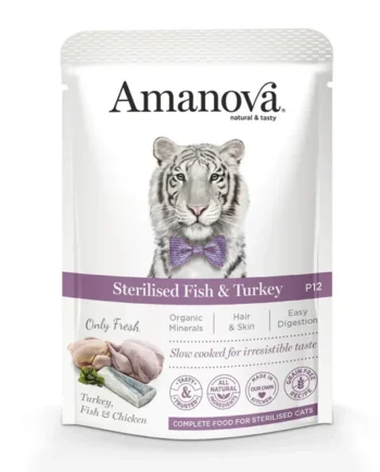 Amanova - Esterilizado Pescado y Pavo 85g