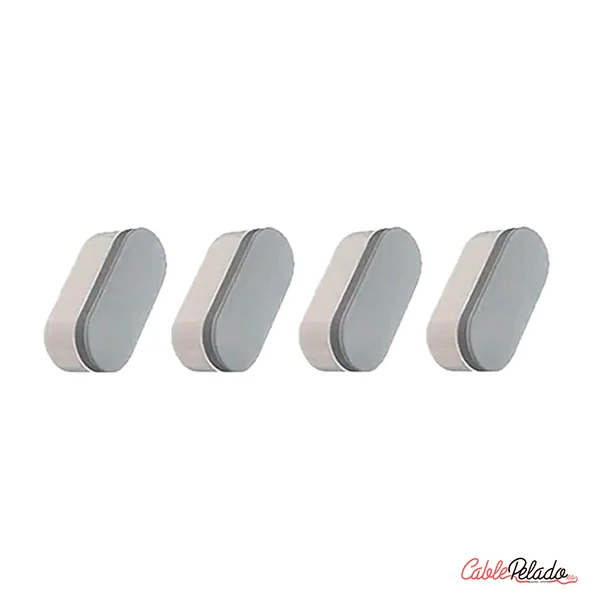 Amortiguadores Autoadhesivos Para Tapa De Inodoro 4 Uds Blanco