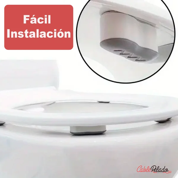 Amortiguadores Autoadhesivos Para Tapa De Inodoro 4 Uds Blanco