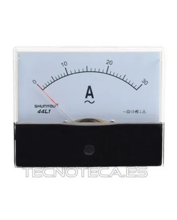 Amperimetro de panel analogico 30AAC