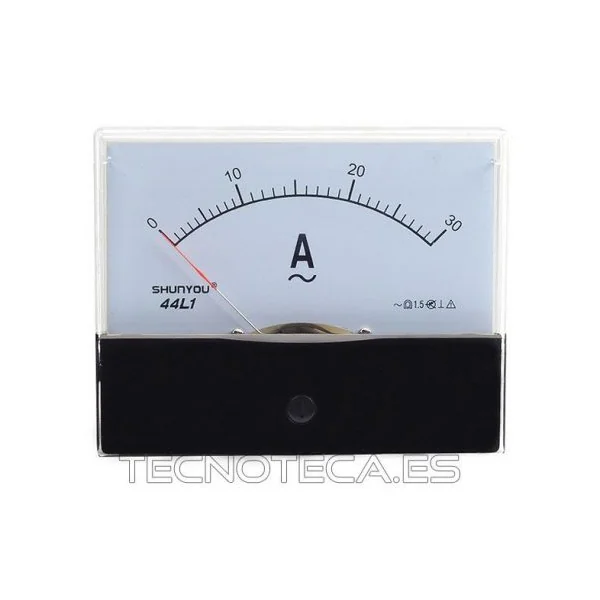 Amperimetro de panel analogico 30AAC