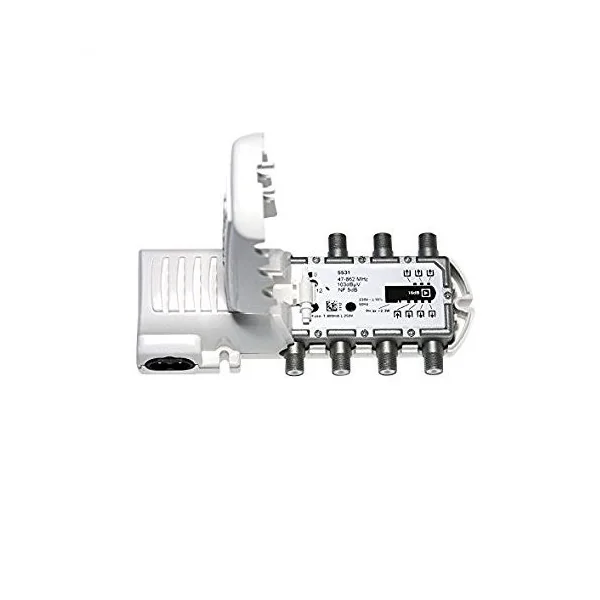 Amplificador de vivienda UHF con 6 salidas Blanco