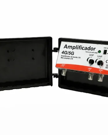 Amplificador mastil Max 40dB UHF-LTE Negro