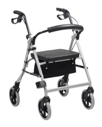 Andador Caminador Clásico de Aluminio | Plegable y Maniobrable