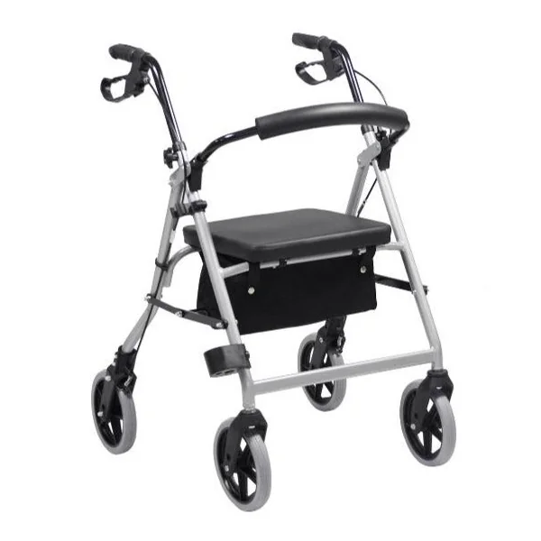 Andador Caminador Clásico de Aluminio | Plegable y Maniobrable