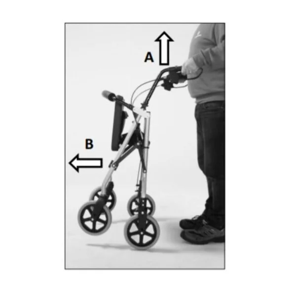 Andador Caminador Clásico de Aluminio | Plegable y Maniobrable