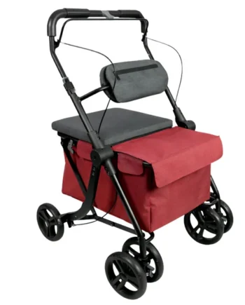 Andador con Carro de la Compra Plegable | Asiento Incorporado