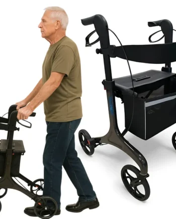 Andador para Adultos Plegable con Asiento | Fibra de Carbono