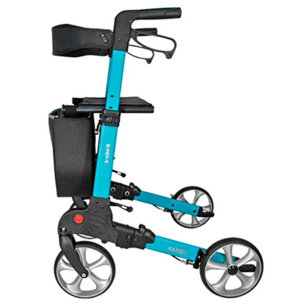 Andador para Mayores Plegable con Pedal Elevación y Asiento