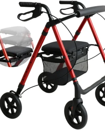 Andador Rollator con Asiento Regulable en Altura Plegable